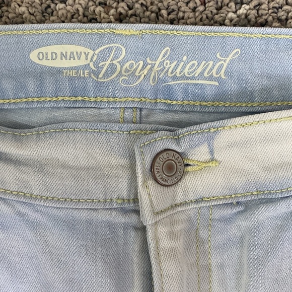 Old Navy Boyfriend Pale Blue Jeans Sz 8 - Picture 5 of 10